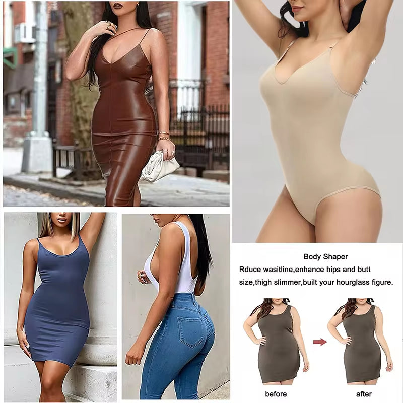 Black Bodysuit with Control – Slimming & Sculpting Fit for Confidence!